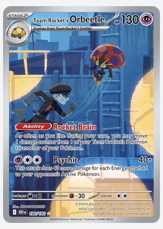 Team Rocket's Orbeetle — catalogusbeeld