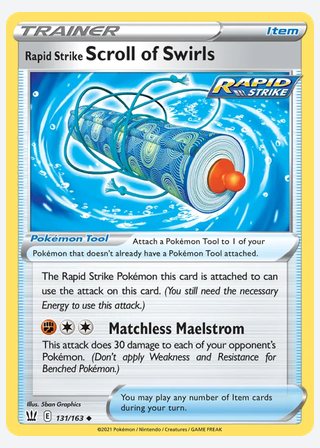 Rapid Strike Scroll of Swirls — catalogusbeeld