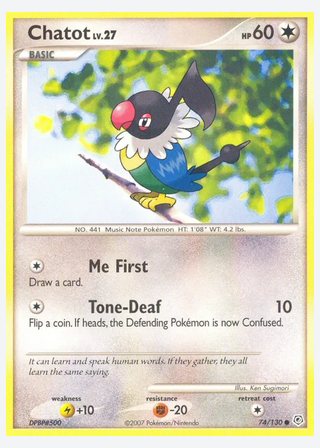 Chatot — catalogusbeeld