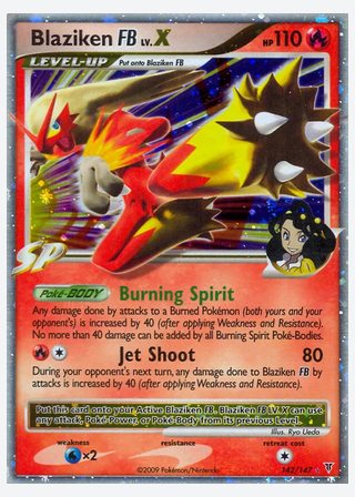 Blaziken FB LV.X — catalogusbeeld