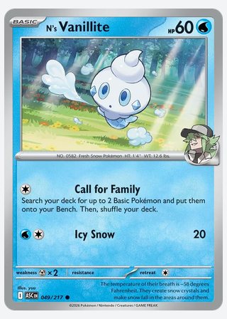 N's Vanillite — catalogusbeeld