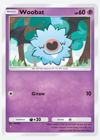 Woobat — catalogusbeeld