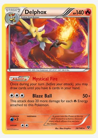 Delphox — catalogusbeeld