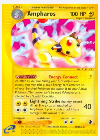Ampharos — catalogusbeeld