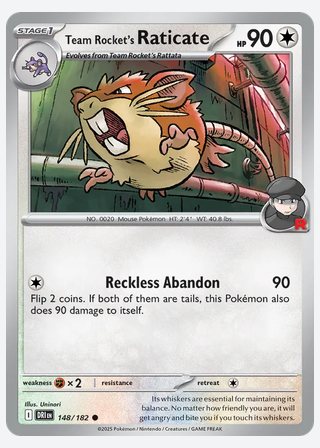 Team Rocket's Raticate — catalogusbeeld