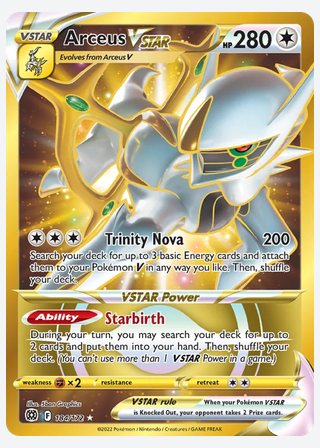 Arceus VSTAR — catalogusbeeld