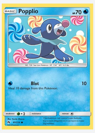 Popplio — catalogusbeeld