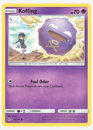 Koffing — catalogusbeeld
