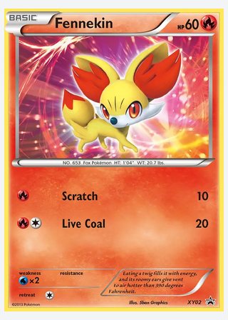 Fennekin — catalogusbeeld