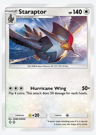 Staraptor — catalogusbeeld