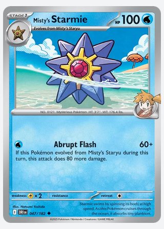 Misty's Starmie — catalogusbeeld
