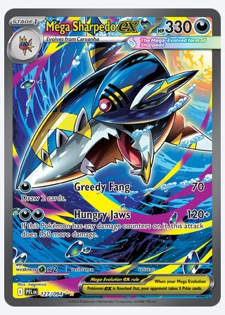 Mega Sharpedo ex — catalogusbeeld