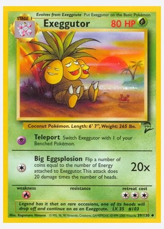 Exeggutor — catalogusbeeld