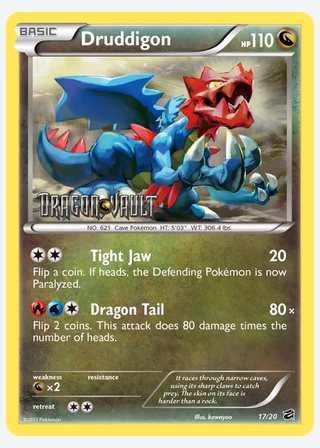 Druddigon — catalogusbeeld