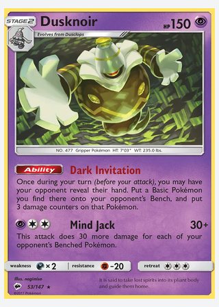Dusknoir — catalogusbeeld