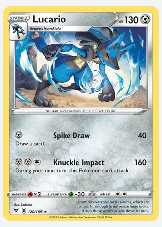 Lucario — catalogusbeeld