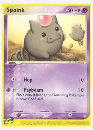 Spoink — catalogusbeeld