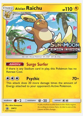 Alolan Raichu — catalogusbeeld