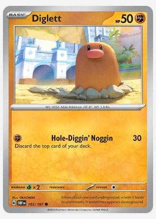 Diglett — catalogusbeeld