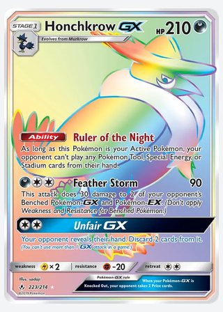 Honchkrow GX — catalogusbeeld