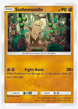 Sudowoodo — catalogusbeeld