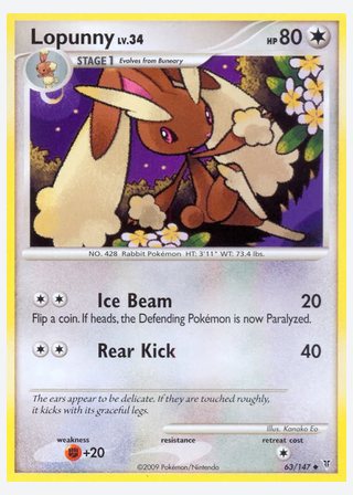 Lopunny — catalogusbeeld