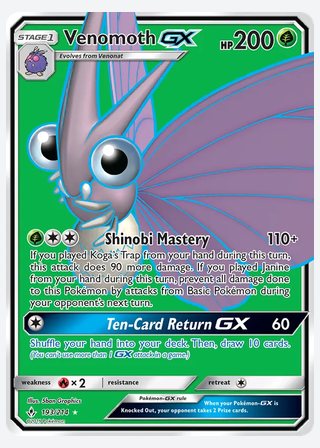 Venomoth GX — catalogusbeeld