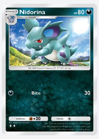 Nidorina — catalogusbeeld