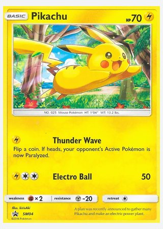 Pikachu — catalogusbeeld
