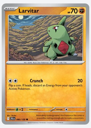 Larvitar — catalogusbeeld