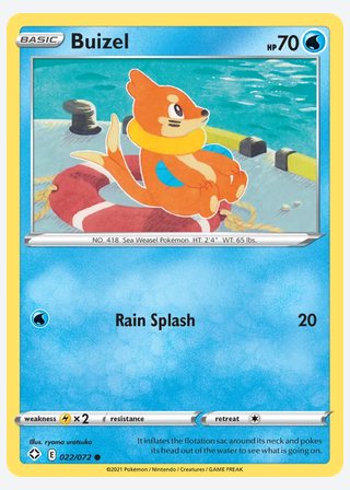 Buizel — catalogusbeeld