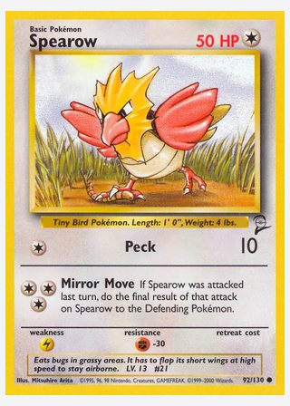 Spearow — catalogusbeeld