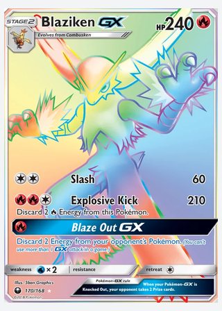 Blaziken GX — catalogusbeeld