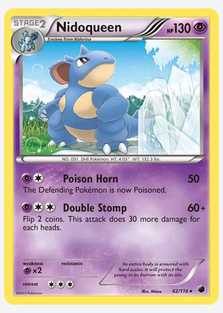 Nidoqueen — catalogusbeeld