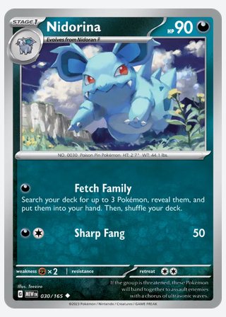 Nidorina — catalogusbeeld