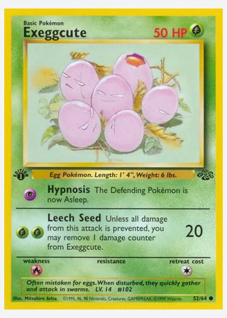 Exeggcute — catalogusbeeld