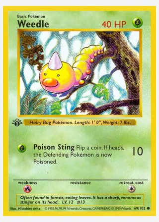Weedle — catalogusbeeld