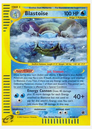 Blastoise — catalogusbeeld