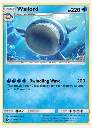 Wailord — catalogusbeeld