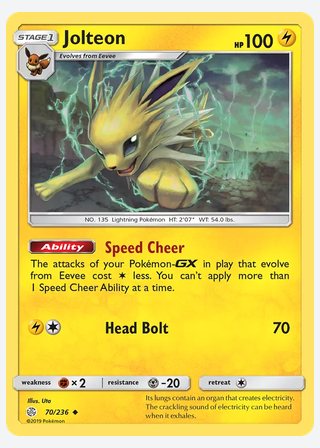 Jolteon — catalogusbeeld