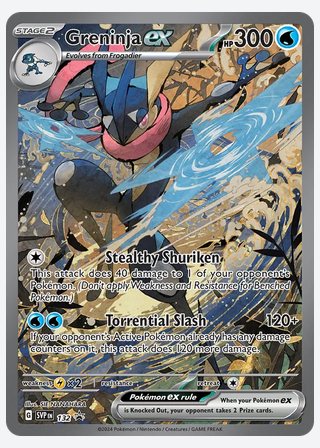 Greninja ex — catalogusbeeld
