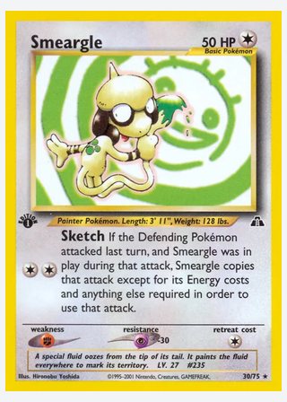 Smeargle — catalogusbeeld