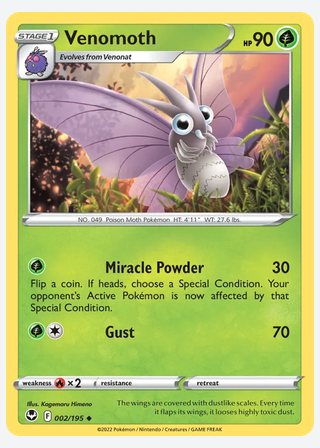 Venomoth — catalogusbeeld