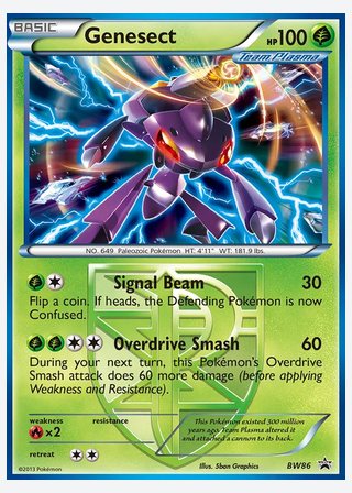 Genesect — catalogusbeeld