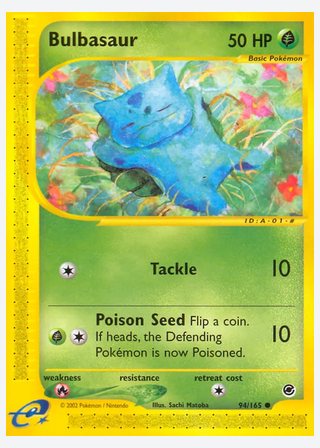 Bulbasaur — catalogusbeeld