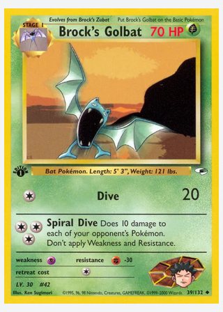 Brock's Golbat — catalogusbeeld