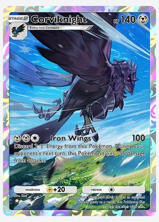 Corviknight — catalogusbeeld