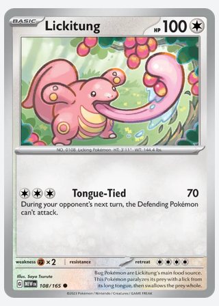 Lickitung — catalogusbeeld