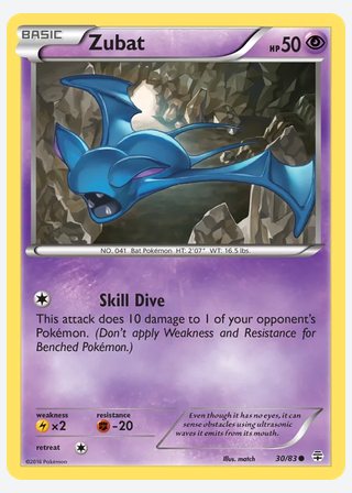 Zubat — catalogusbeeld