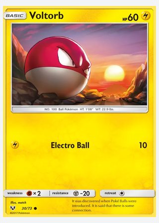 Voltorb — catalogusbeeld